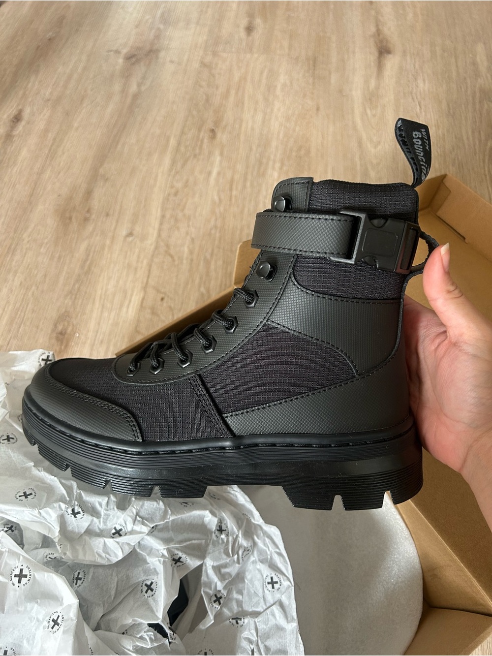 Dr. Martens Women's Black Combat Tech Boots